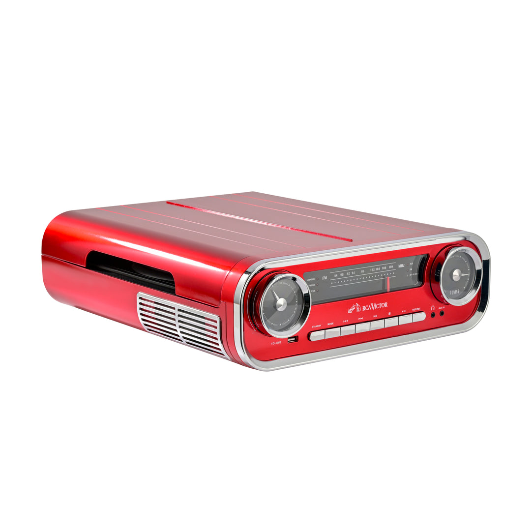 Woodward 7-in-1 Turntable Music Center with AudioStream™