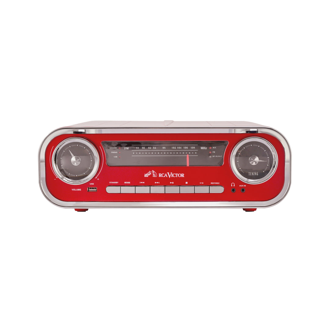 Woodward 7-in-1 Turntable Music Center with AudioStream™