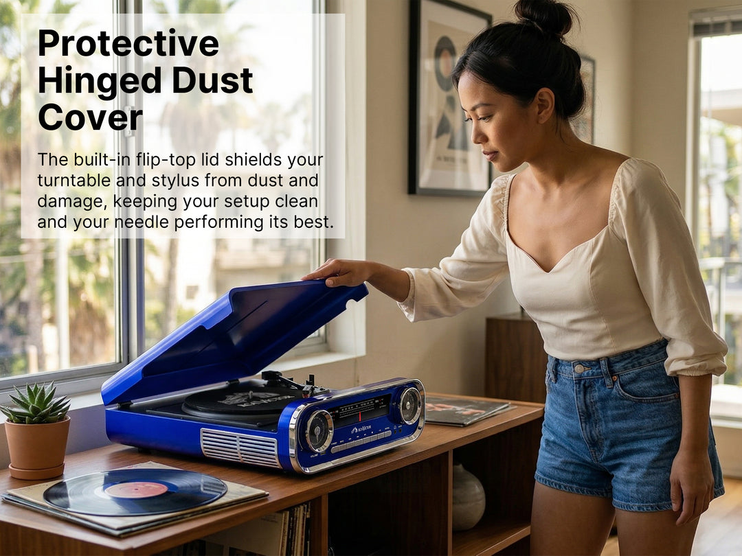 Woodward 7-in-1 Turntable Music Center with AudioStream™