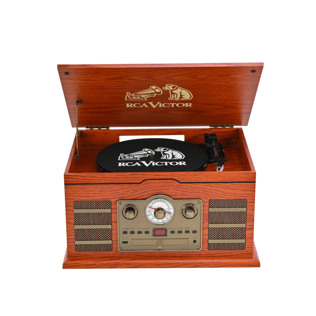Roxbury 8-in-1 Turntable Music Center with AudioStream™