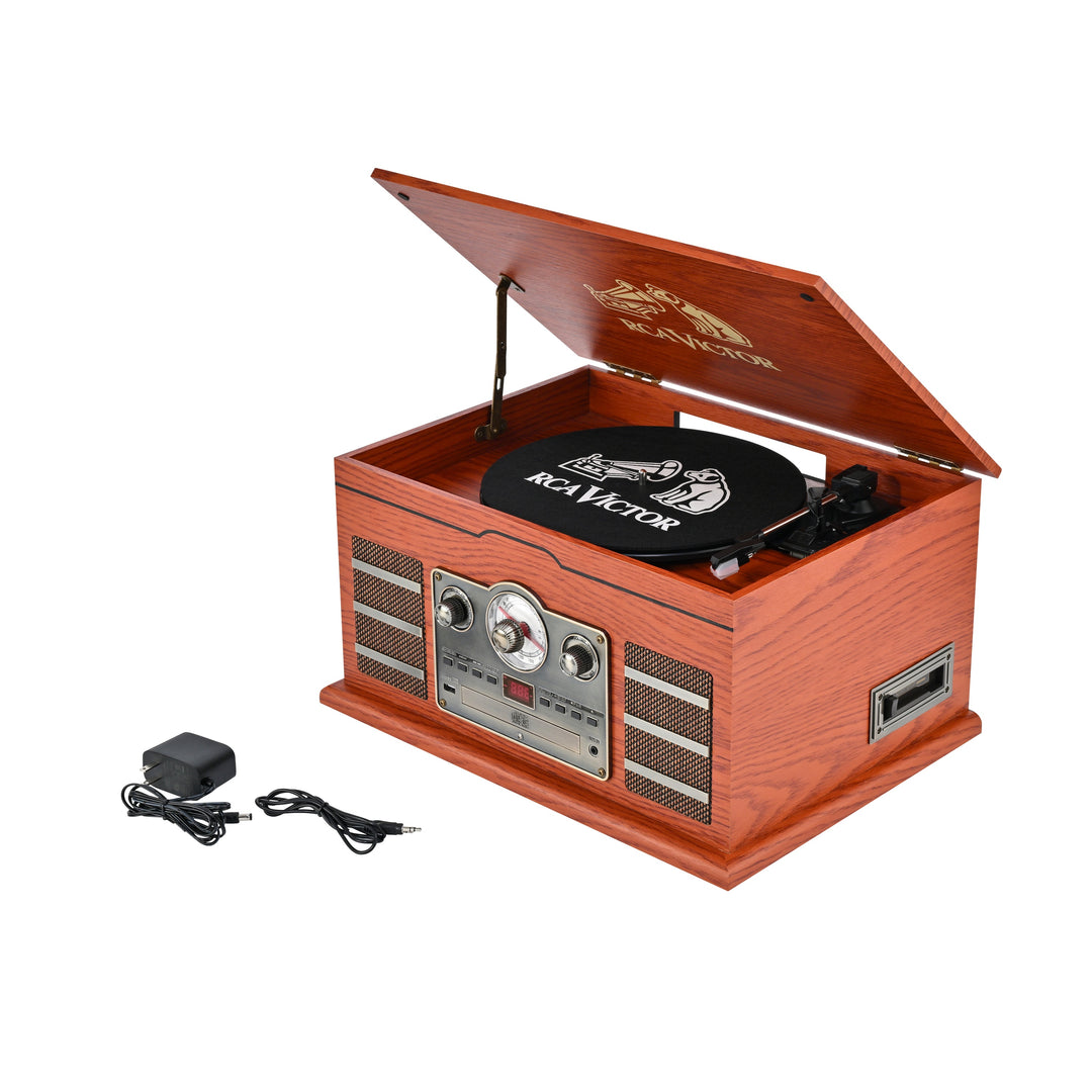 Roxbury 8-in-1 Turntable Music Center with AudioStream™