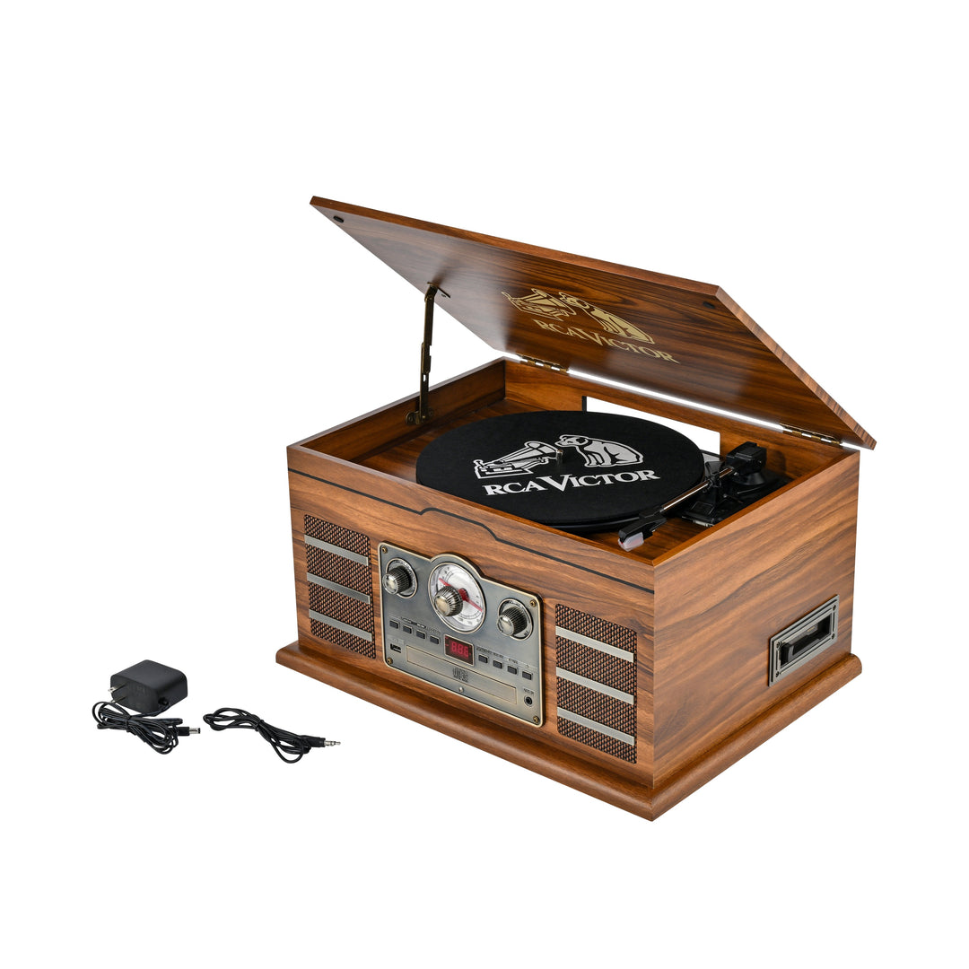 Roxbury 8-in-1 Turntable Music Center with AudioStream™