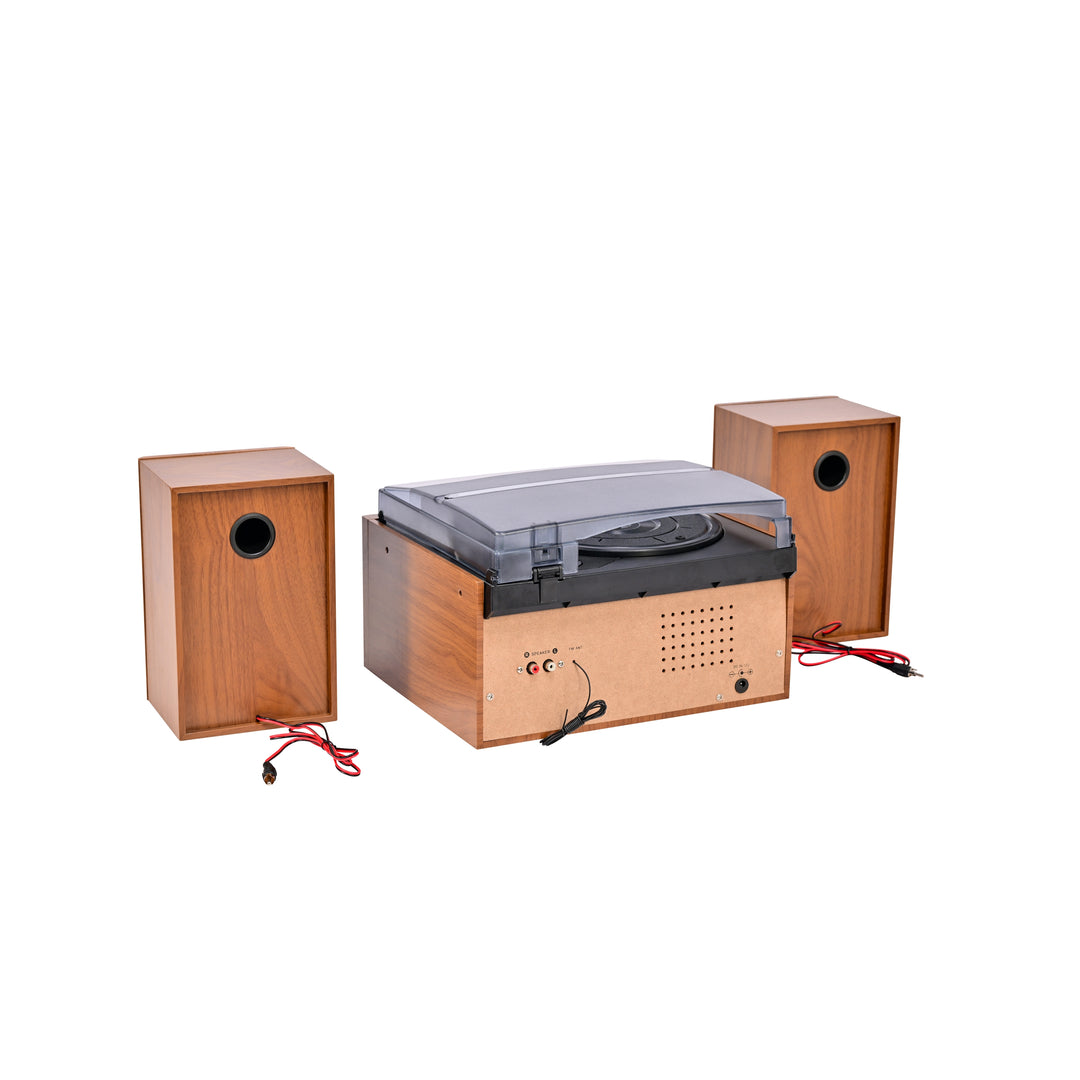 Wells 8-in-One Turntable Music Center with AudioStream™