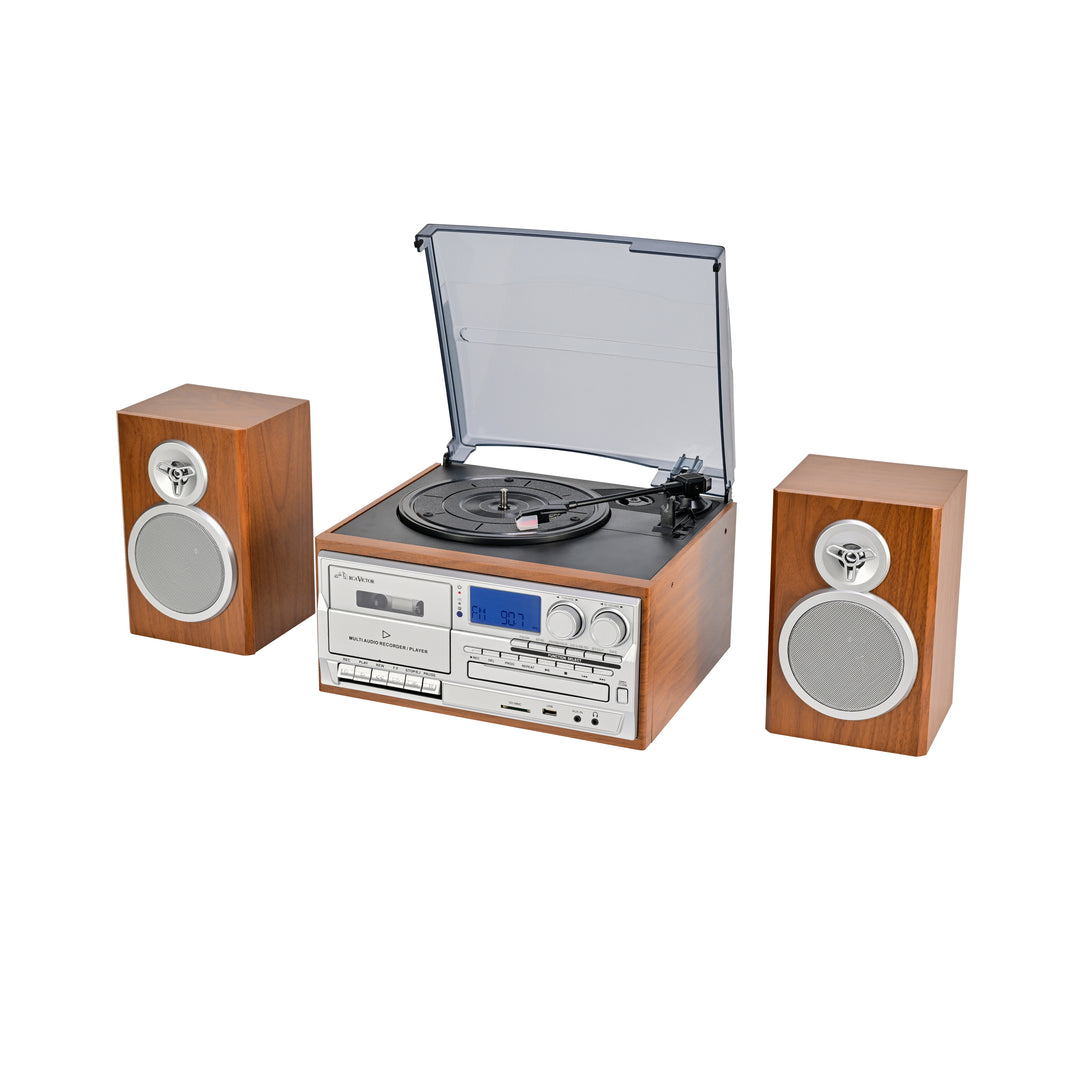 Wells 8-in-One Turntable Music Center with AudioStream™