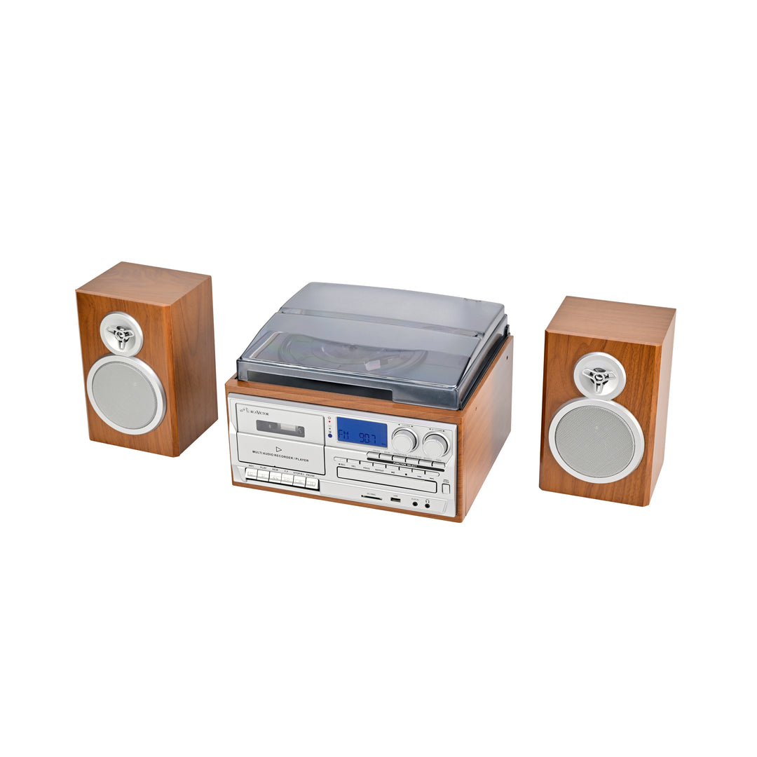 Wells 8-in-One Turntable Music Center with AudioStream™