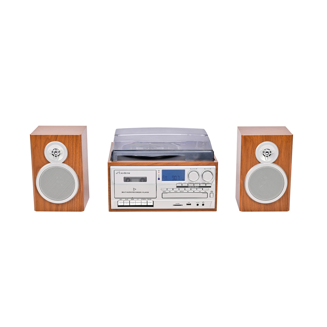Wells 8-in-One Turntable Music Center with AudioStream™