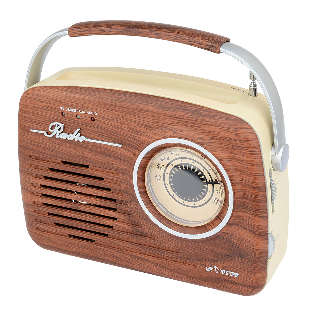 Portable Retro Radio 

with Built-in Rechargeable Battery