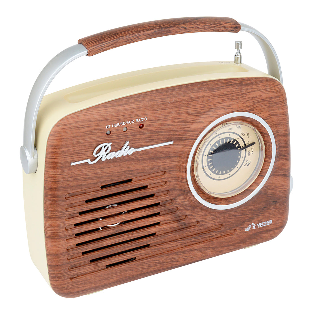 Portable Retro Radio 

with Built-in Rechargeable Battery