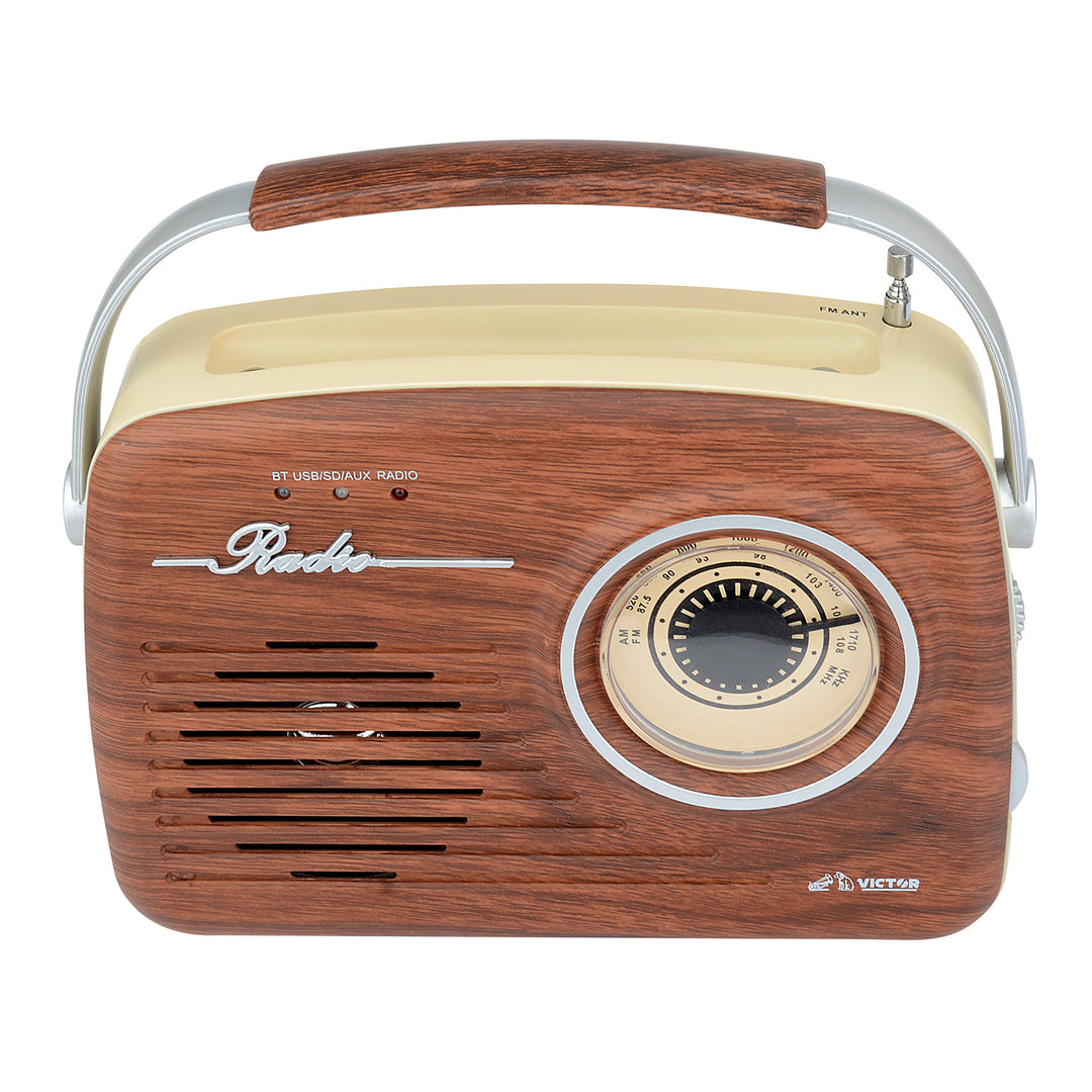 Portable Retro Radio 

with Built-in Rechargeable Battery