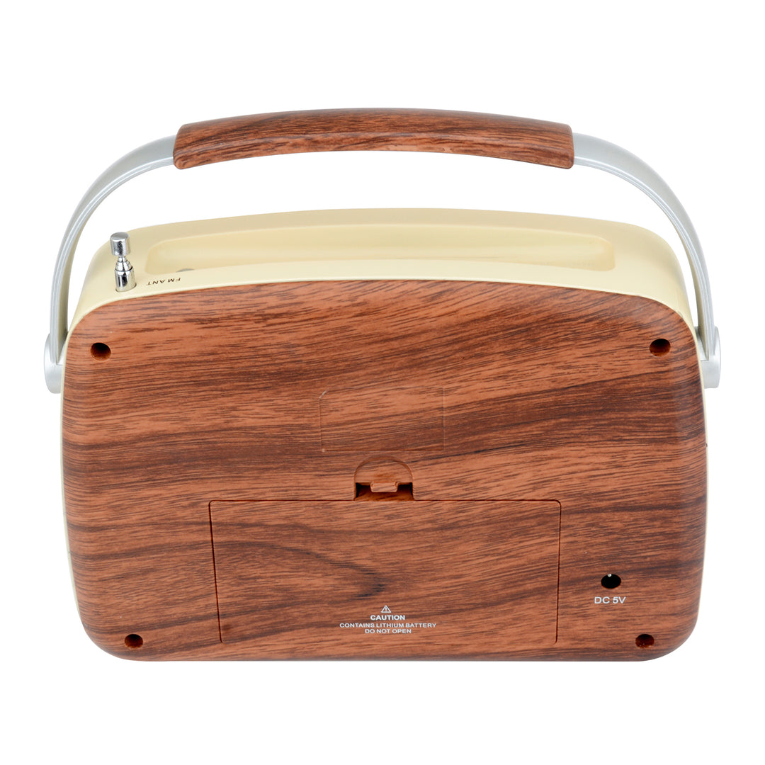 Portable Retro Radio 

with Built-in Rechargeable Battery