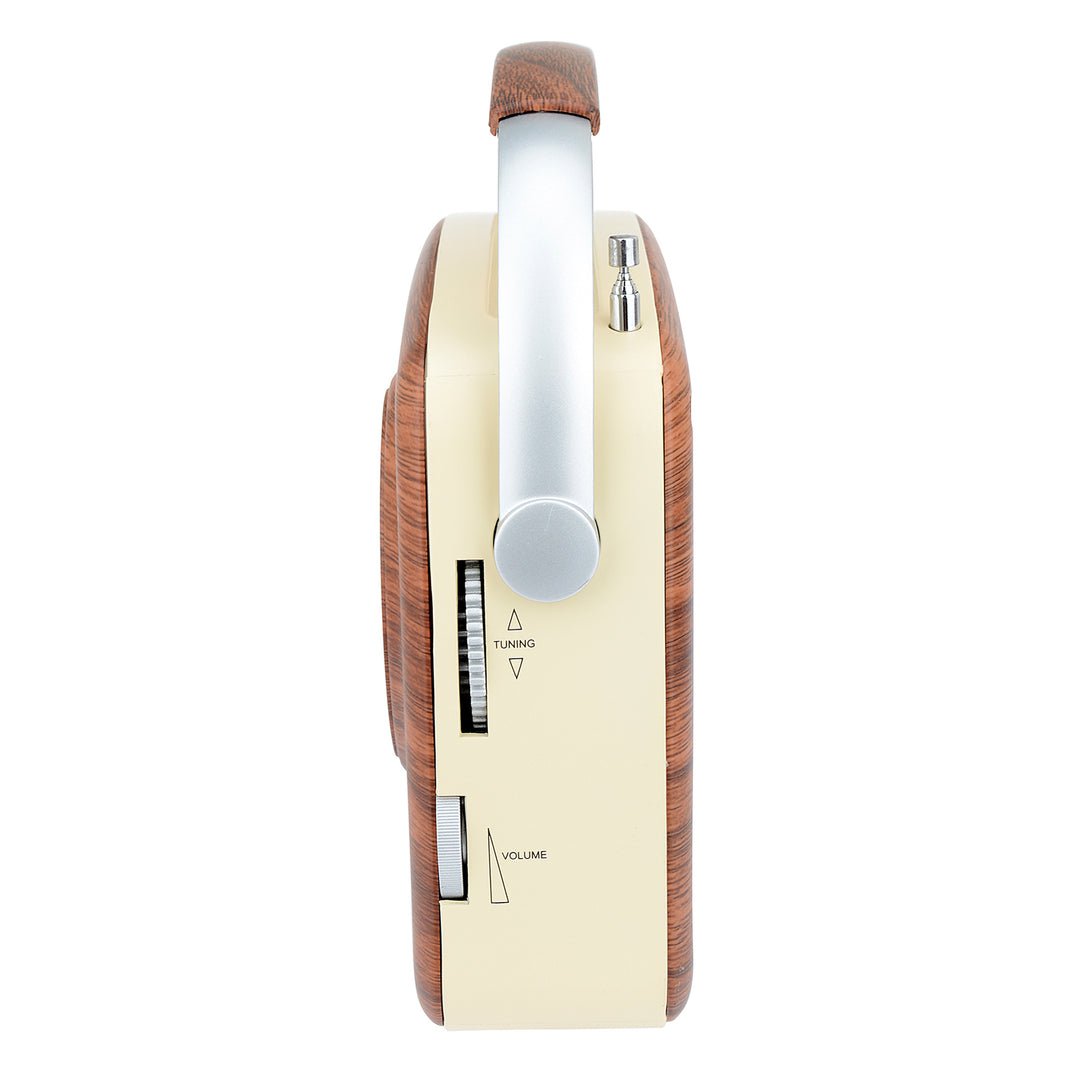 Portable Retro Radio 

with Built-in Rechargeable Battery