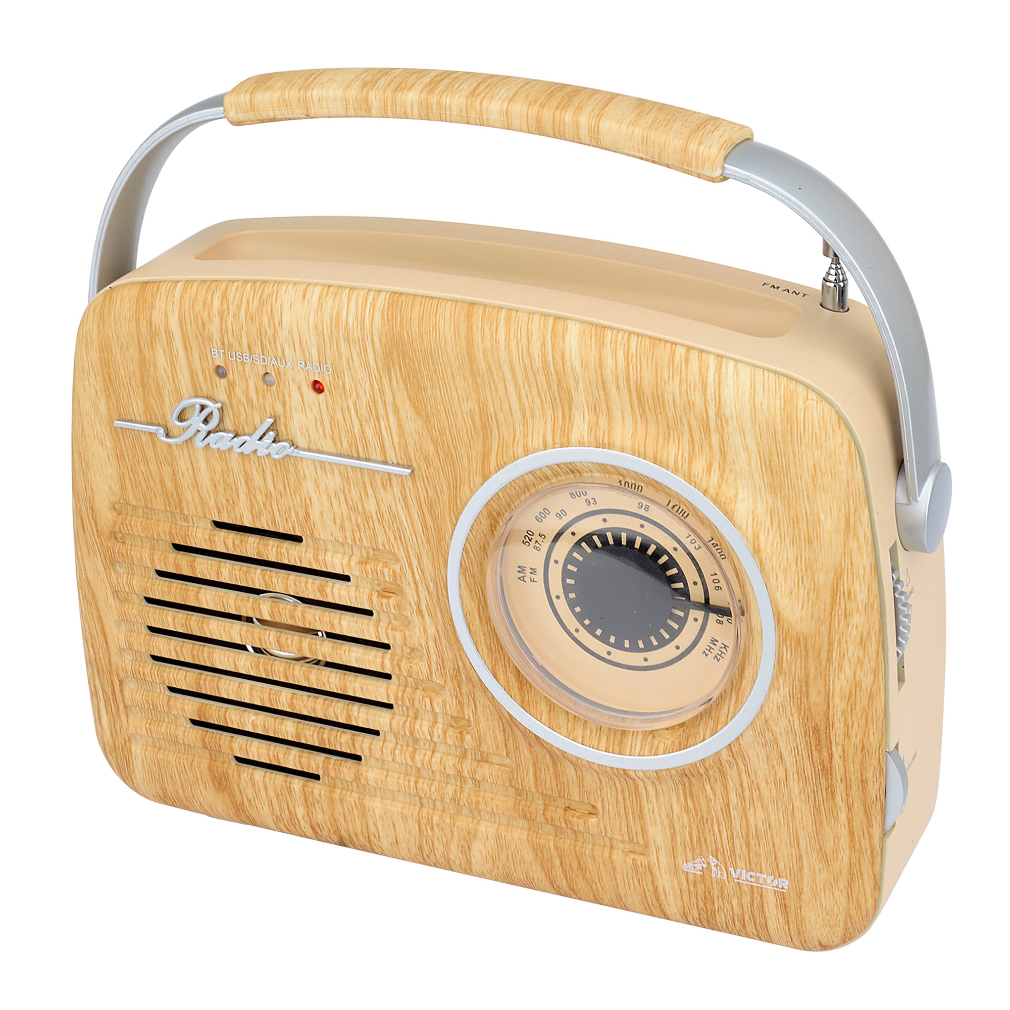Portable Retro Radio with Built-in Rechargeable Battery – victoraudio