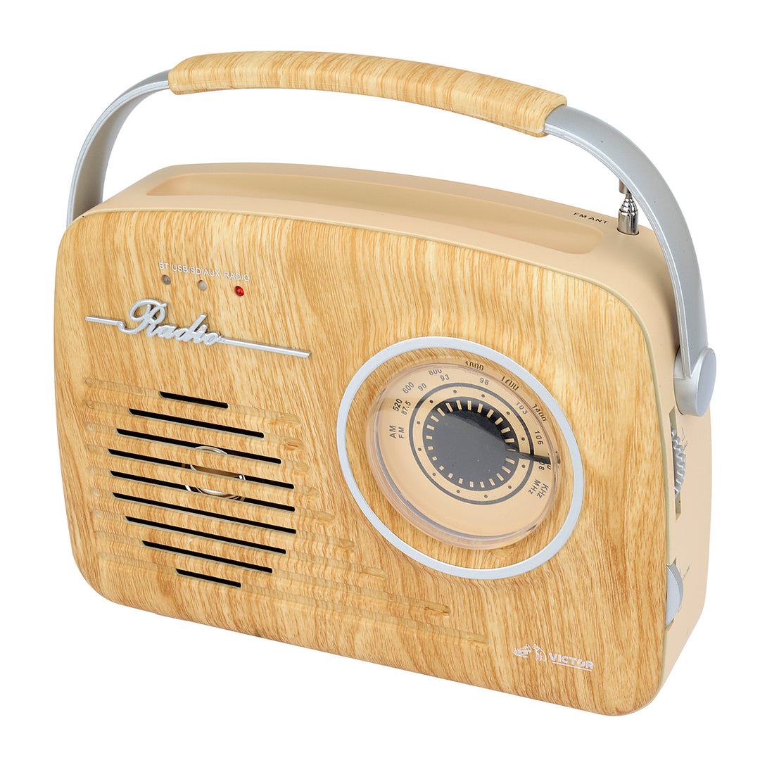 Portable Retro Radio 

with Built-in Rechargeable Battery