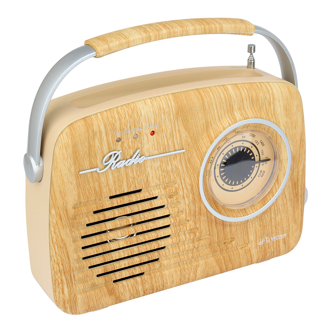 Portable Retro Radio 

with Built-in Rechargeable Battery