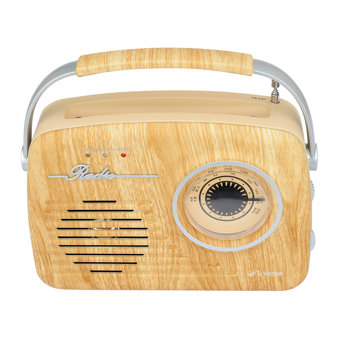 Portable Retro Radio 

with Built-in Rechargeable Battery