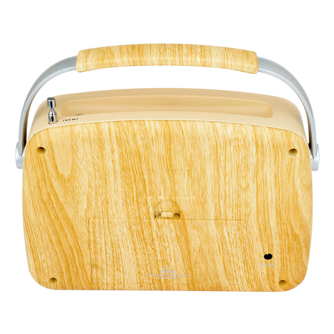 Portable Retro Radio 

with Built-in Rechargeable Battery