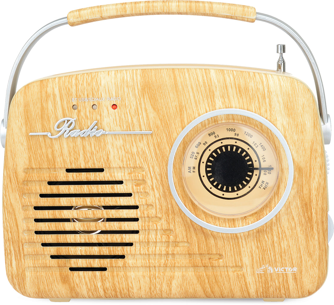 Portable Retro Radio with Built-in Rechargeable Battery – victoraudio
