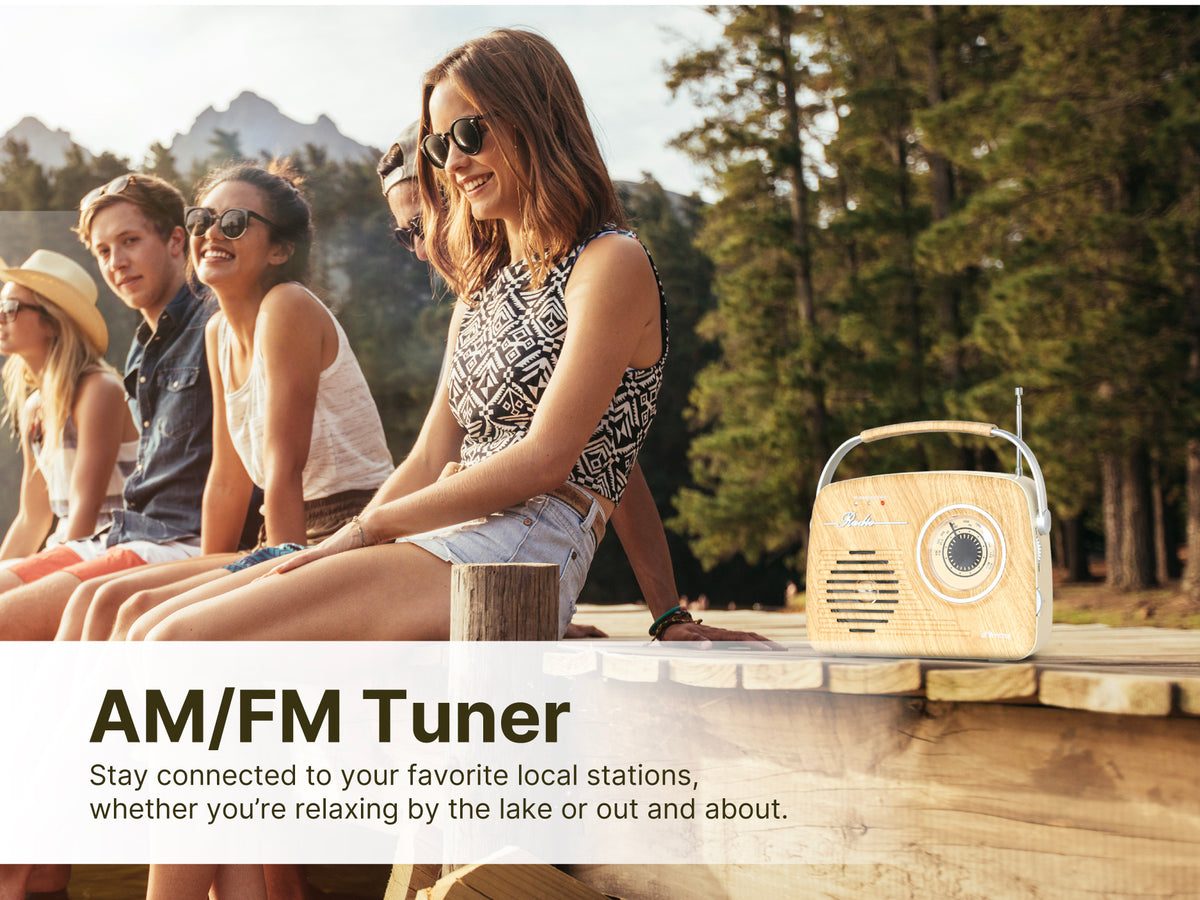 Portable Retro Radio with Built-in Rechargeable Battery – victoraudio