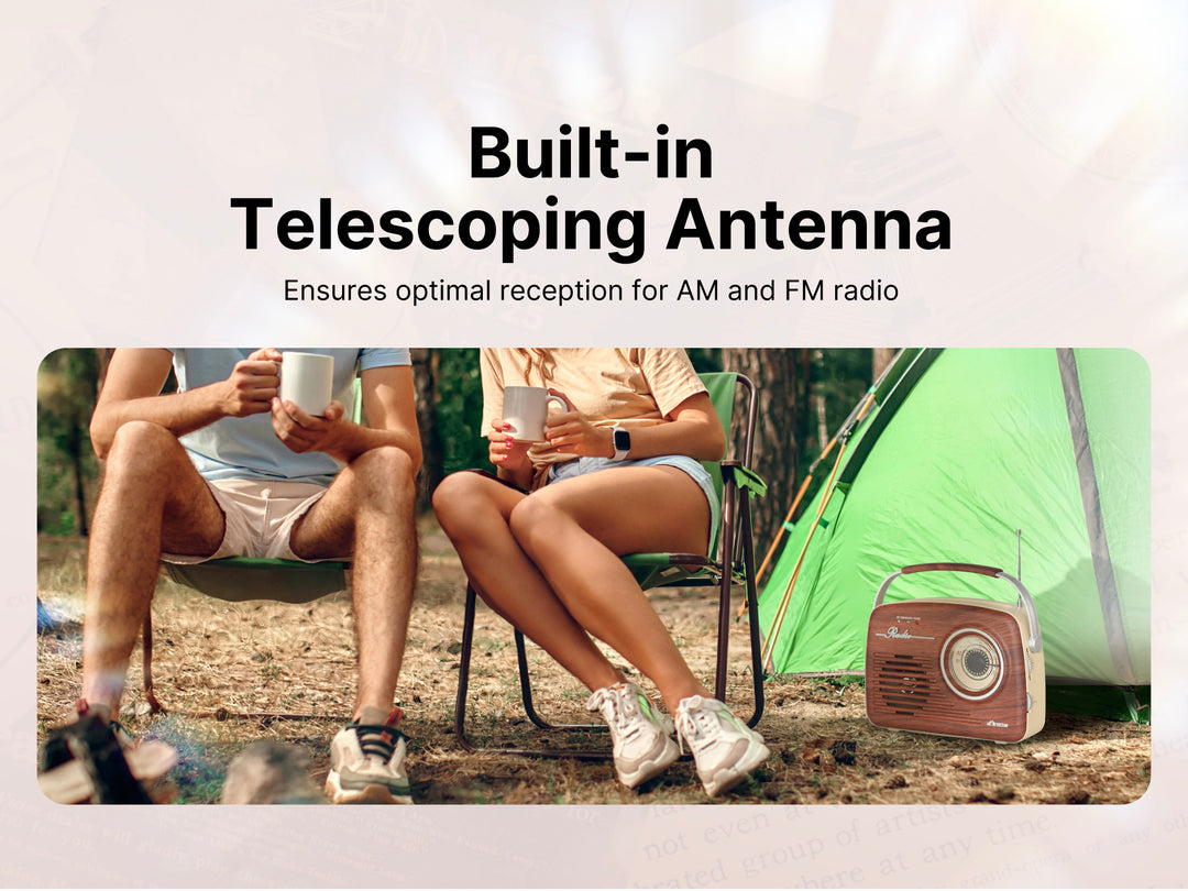 Portable Retro Radio 

with Built-in Rechargeable Battery