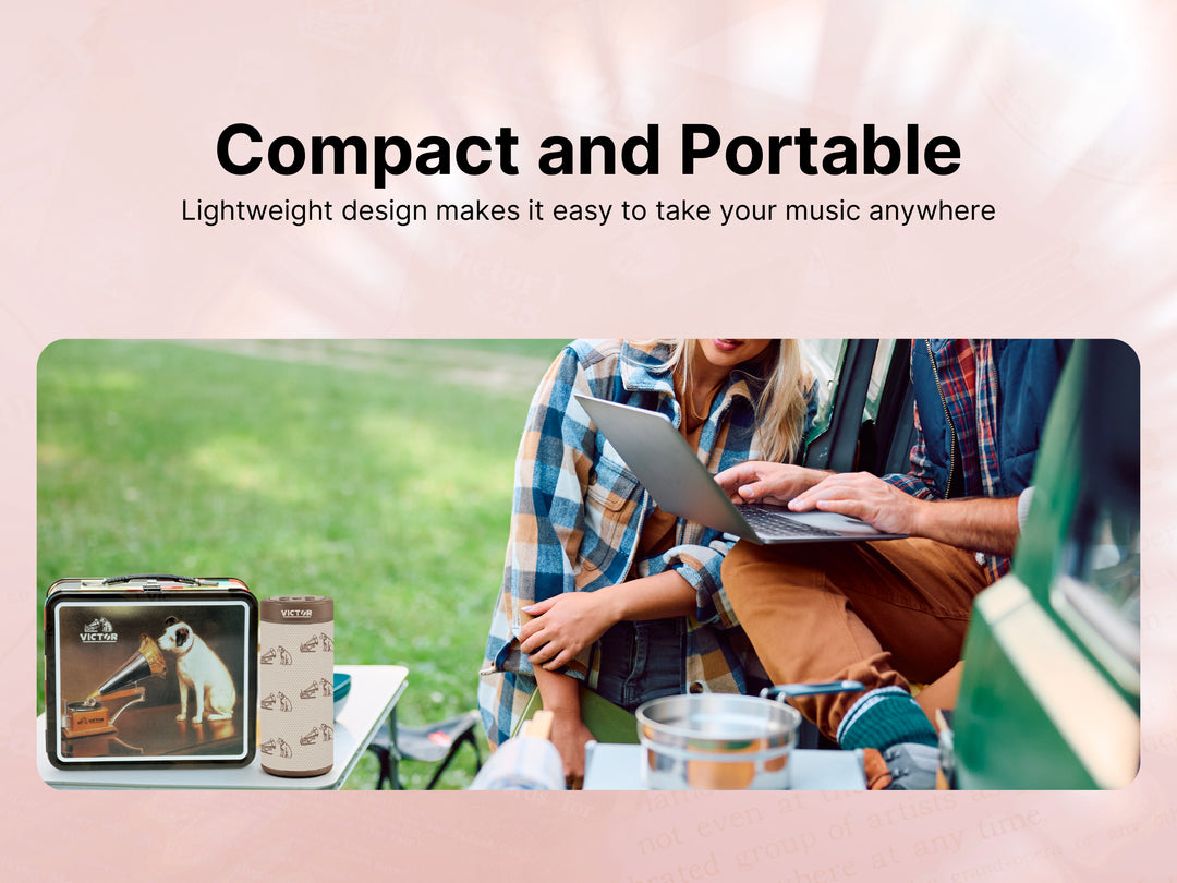 Bluetooth<sup>®</sup> Speaker Bonus Pack Includes Exclusive Metal Retro Lunch Box