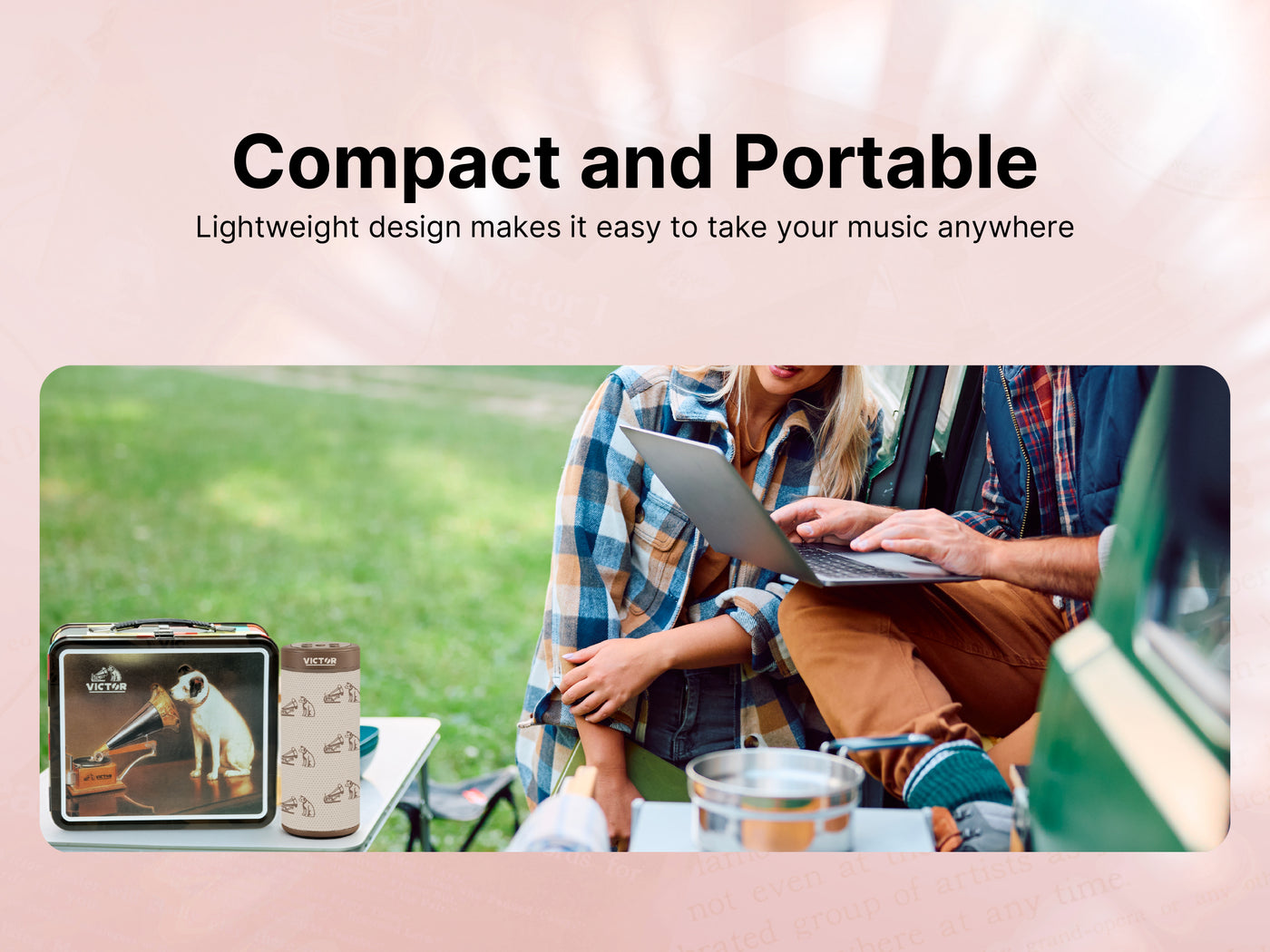 Bluetooth<sup>®</sup> Speaker Bonus Pack Includes Exclusive Metal Retro Lunch Box