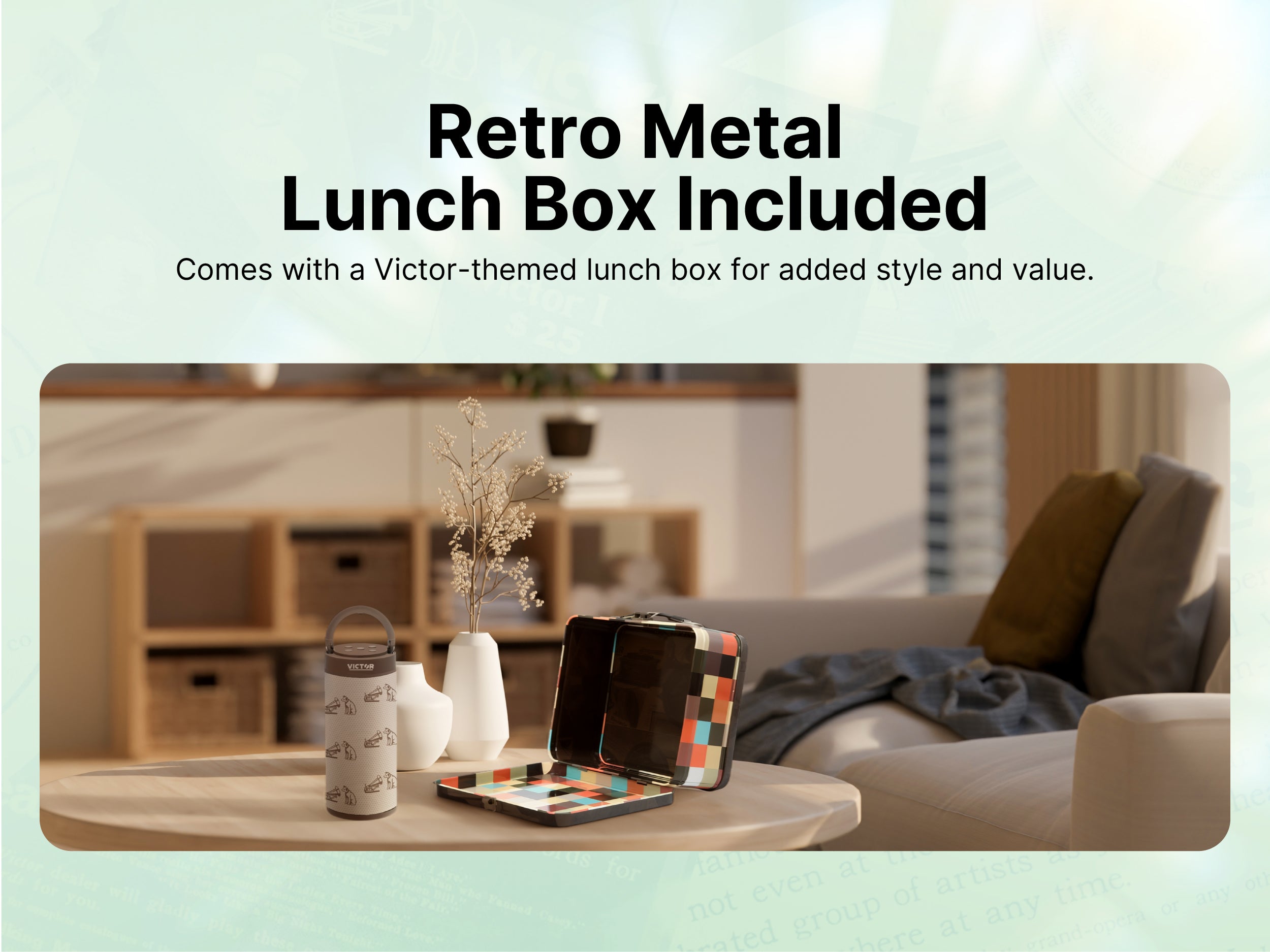 Bluetooth® Speaker Bonus Pack Includes Exclusive Metal Retro Lunch