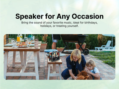 Bluetooth<sup>®</sup> Speaker Bonus Pack Includes Exclusive Metal Retro Lunch Box