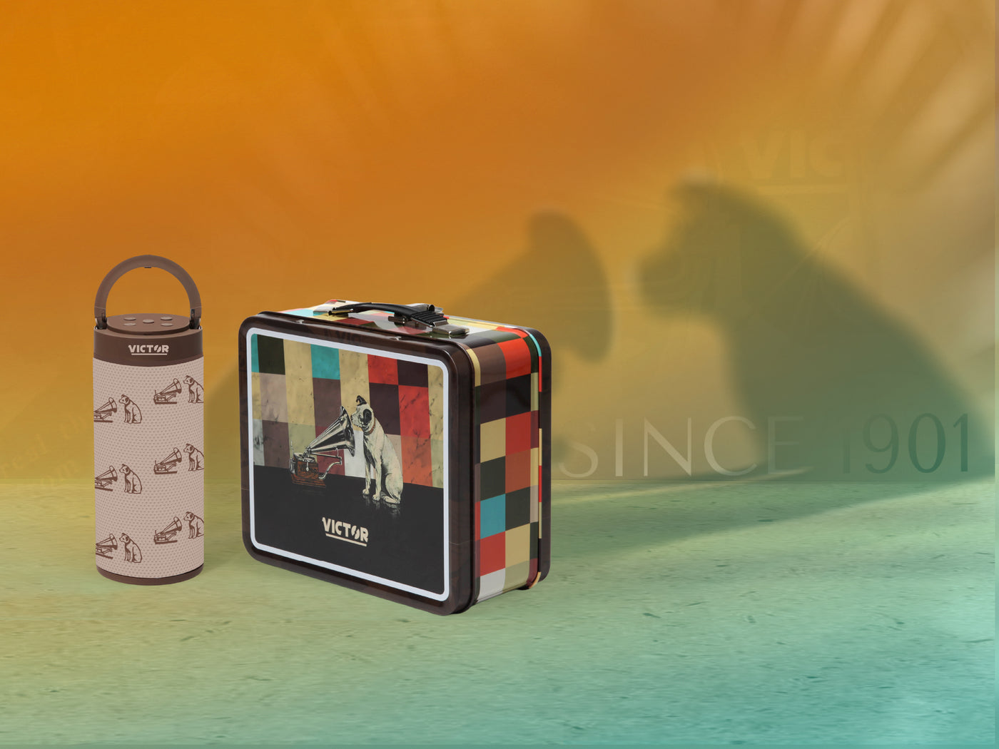 Bluetooth<sup>®</sup> Speaker Bonus Pack Includes Exclusive Metal Retro Lunch Box
