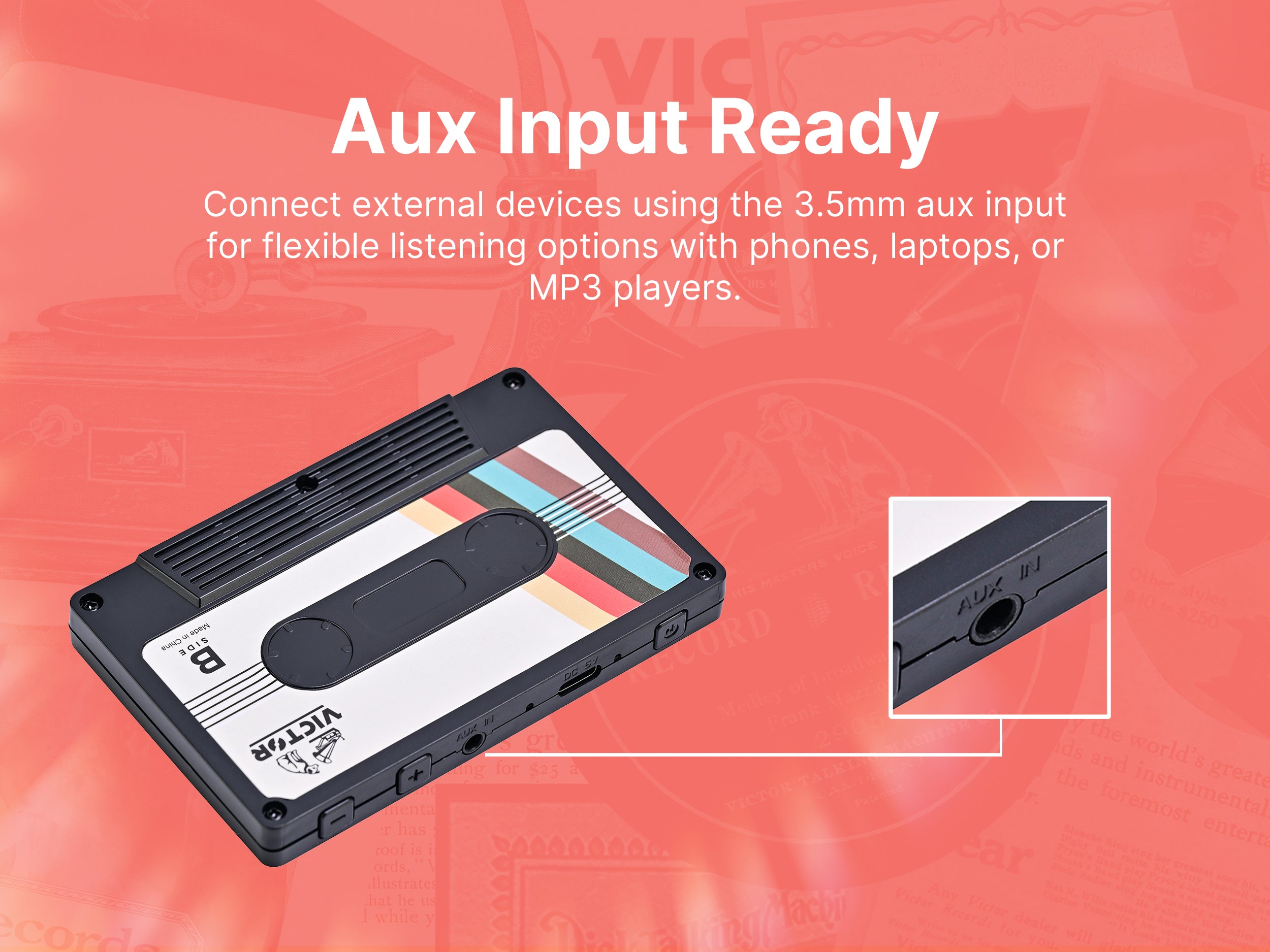 Cassette Bluetooth® Speaker – victoraudio