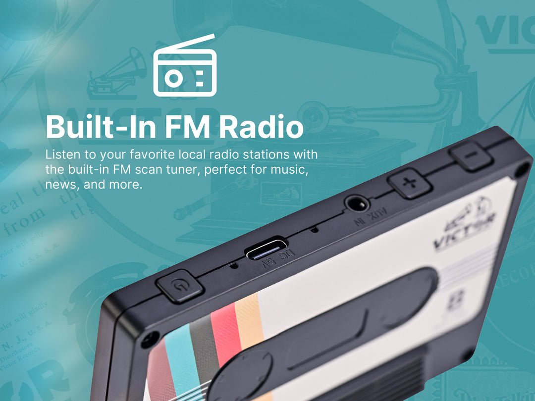 Cassette Bluetooth® Speaker, 2-Pack