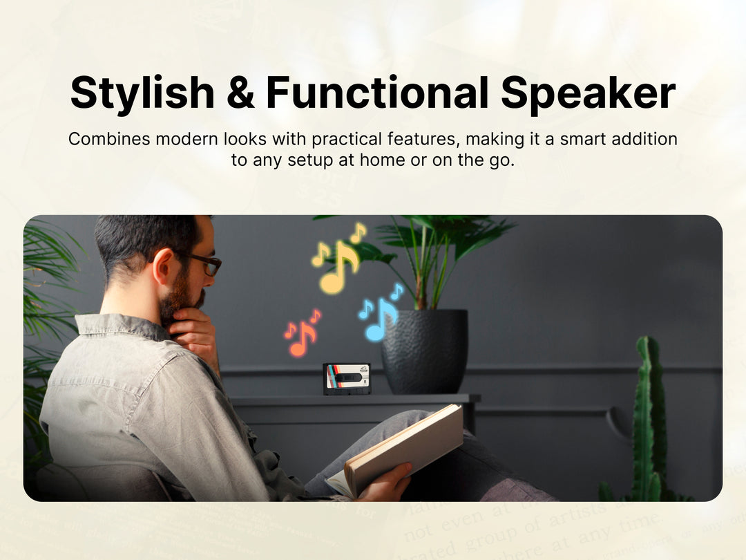 Cassette Bluetooth® Speaker, 2-Pack