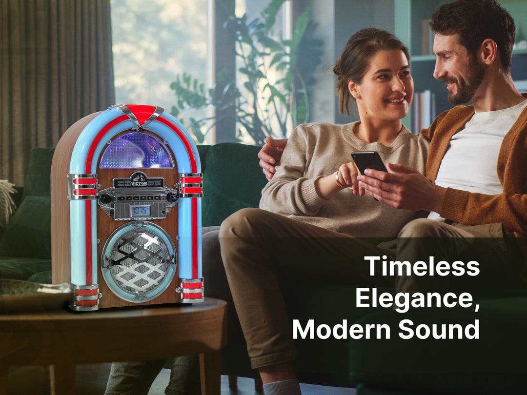 WILSHIRE 

Desktop Bluetooth® Jukebox with Multicolor LED Lighting