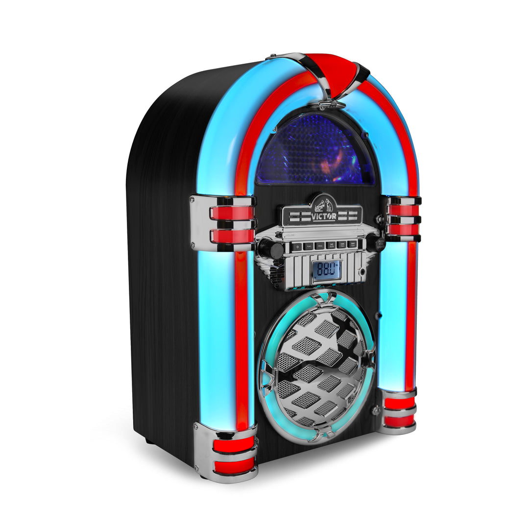 WILSHIRE 

Desktop Bluetooth® Jukebox with Multicolor LED Lighting