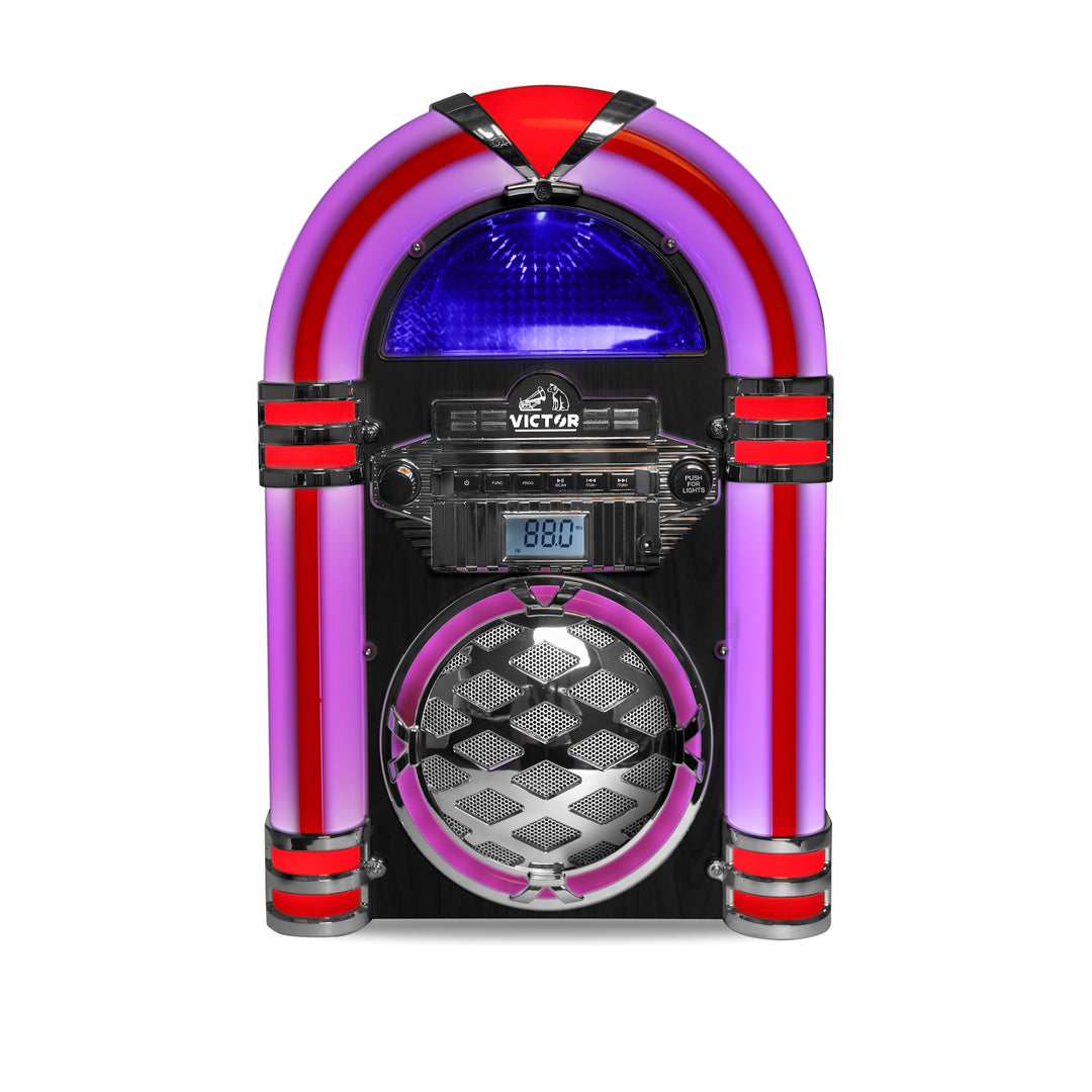 WILSHIRE 

Desktop Bluetooth® Jukebox with Multicolor LED Lighting
