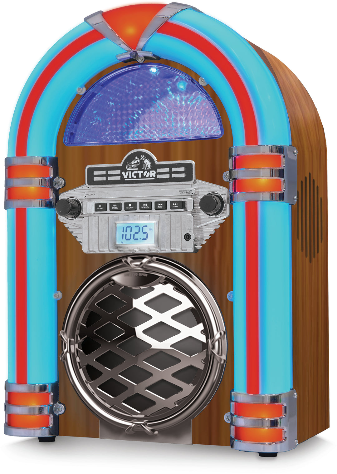 BROADWAY

Desktop Bluetooth® Jukebox with Multicolor LED Lighting