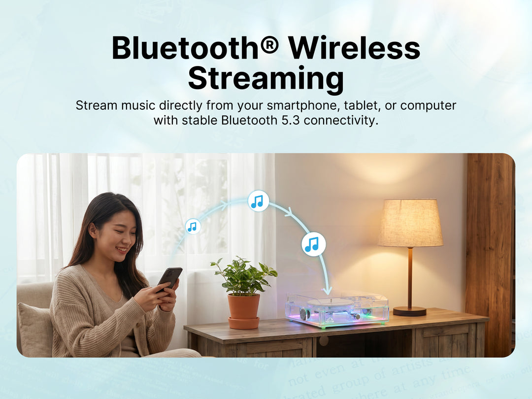 Mystic All-in-One Turntable with AudioStream™