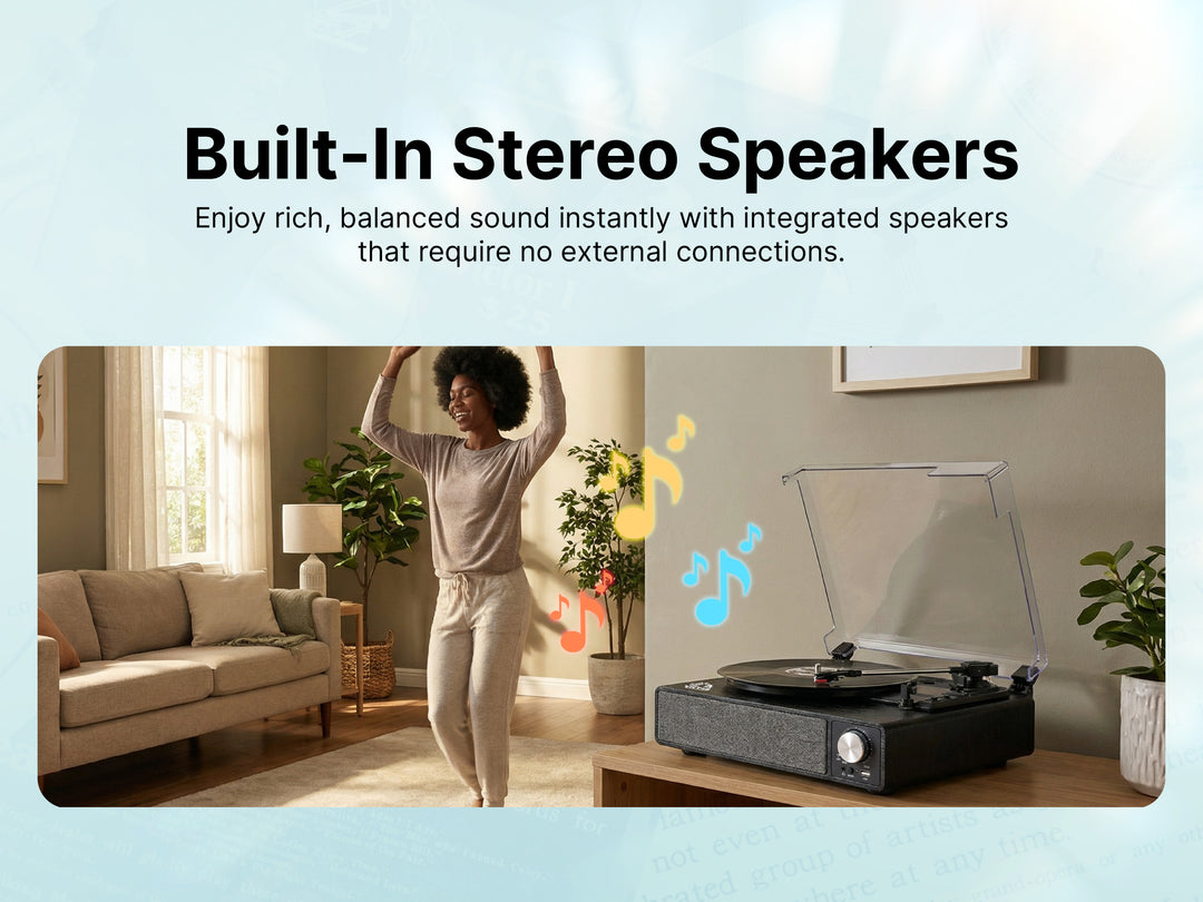 Amherst All-in-One Turntable with AudioStream™