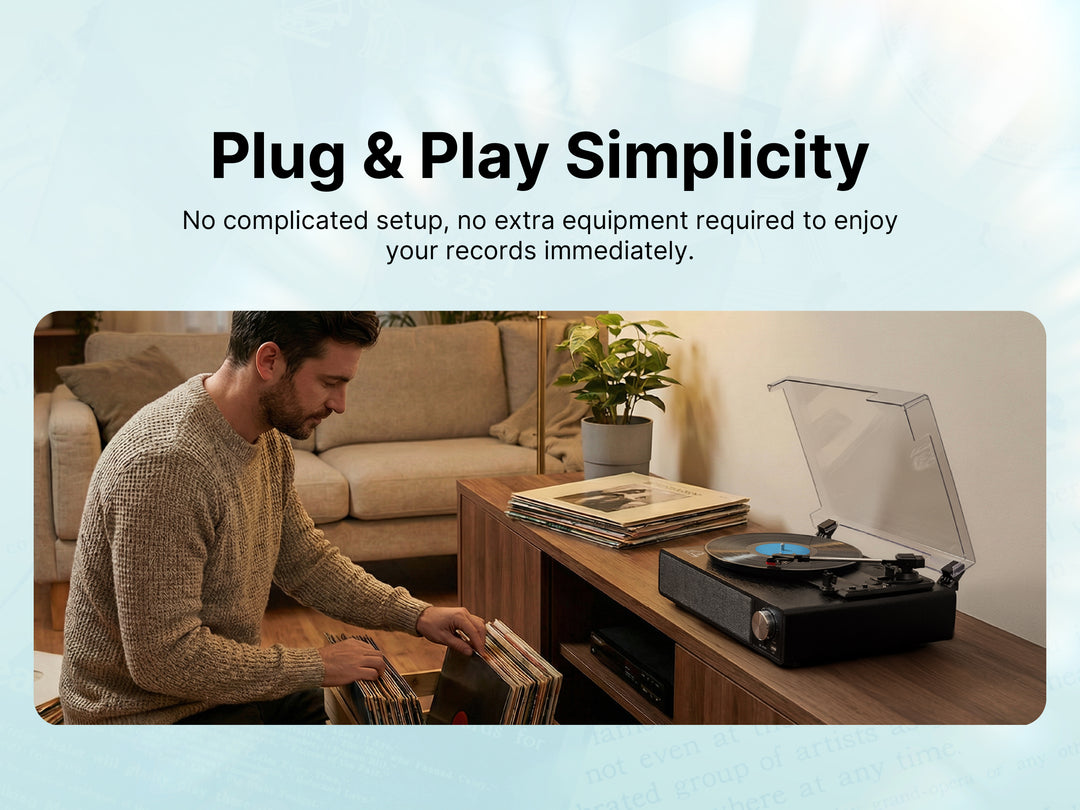 Amherst All-in-One Turntable with AudioStream™