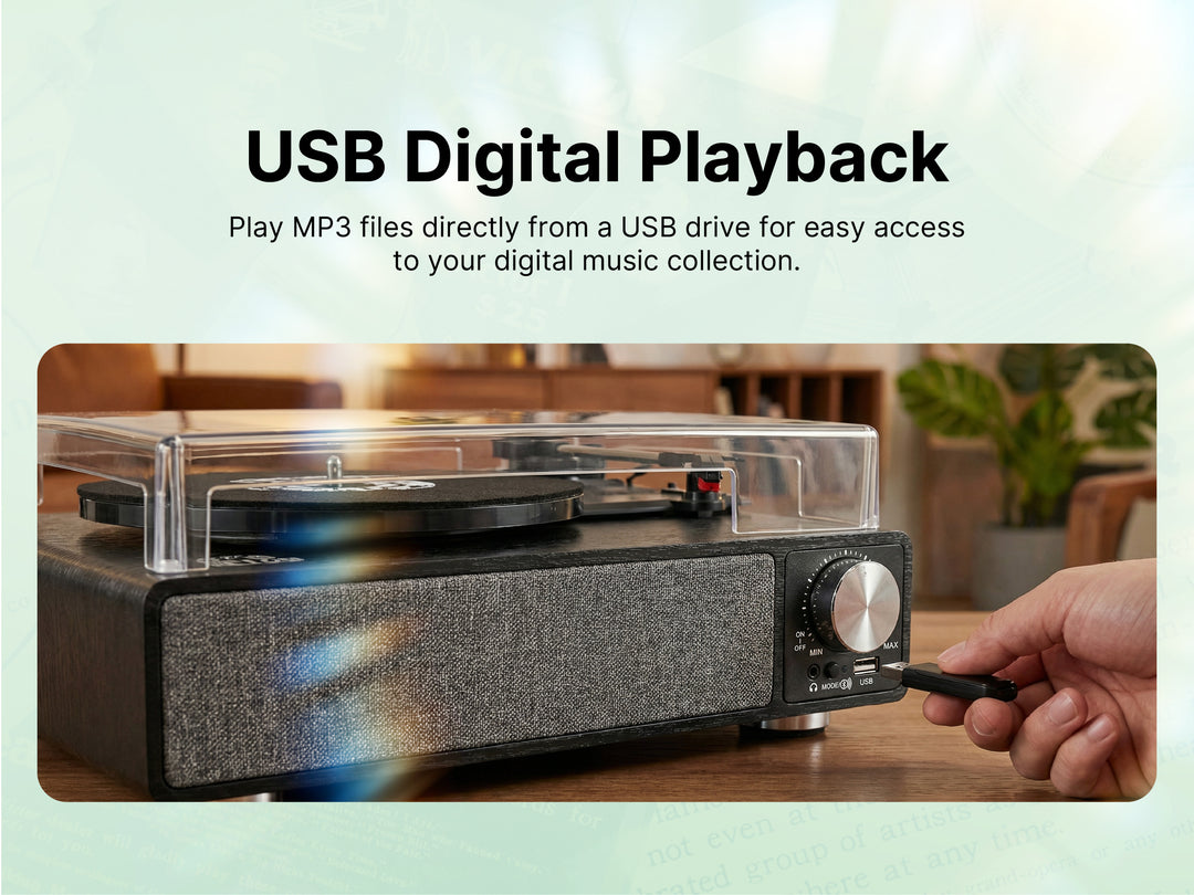 Amherst All-in-One Turntable with AudioStream™