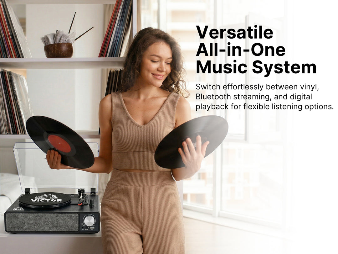 Amherst All-in-One Turntable with AudioStream™