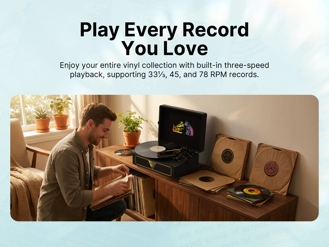 Metro Vibe Turntable with AudioStream™ & RGB Lighting