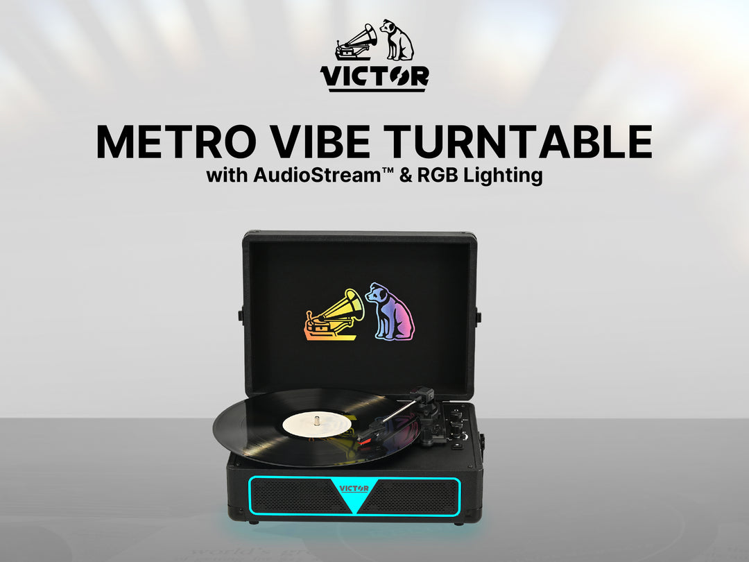 Metro Vibe Turntable with AudioStream™ & RGB Lighting