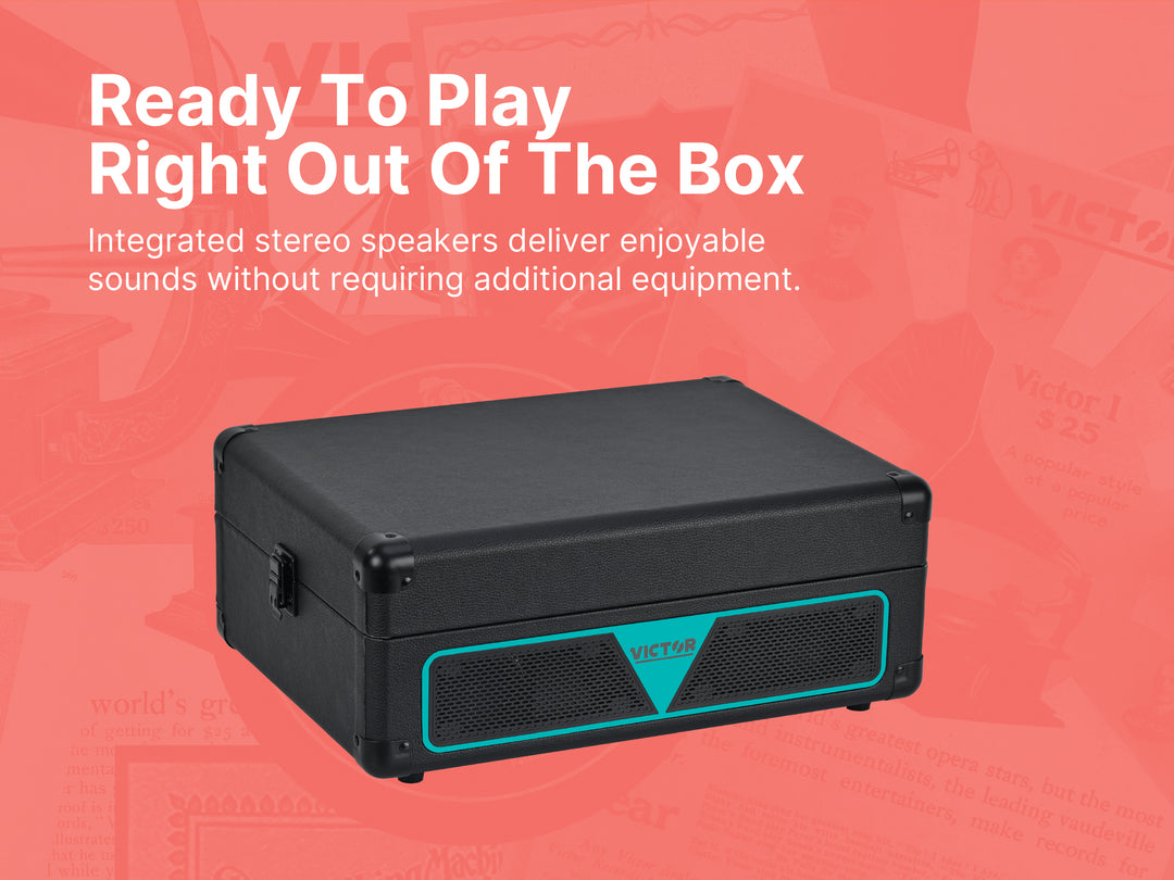 Metro Vibe Turntable with AudioStream™ & RGB Lighting