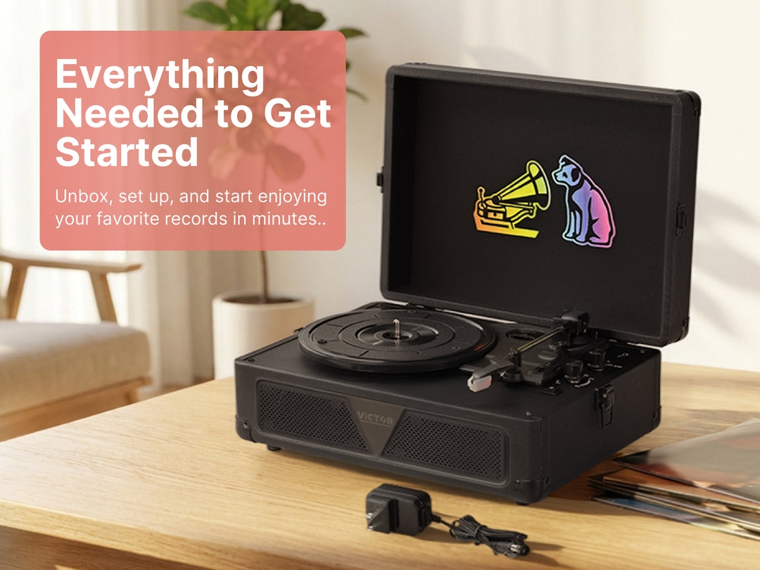 Metro Vibe Turntable with AudioStream™ & RGB Lighting