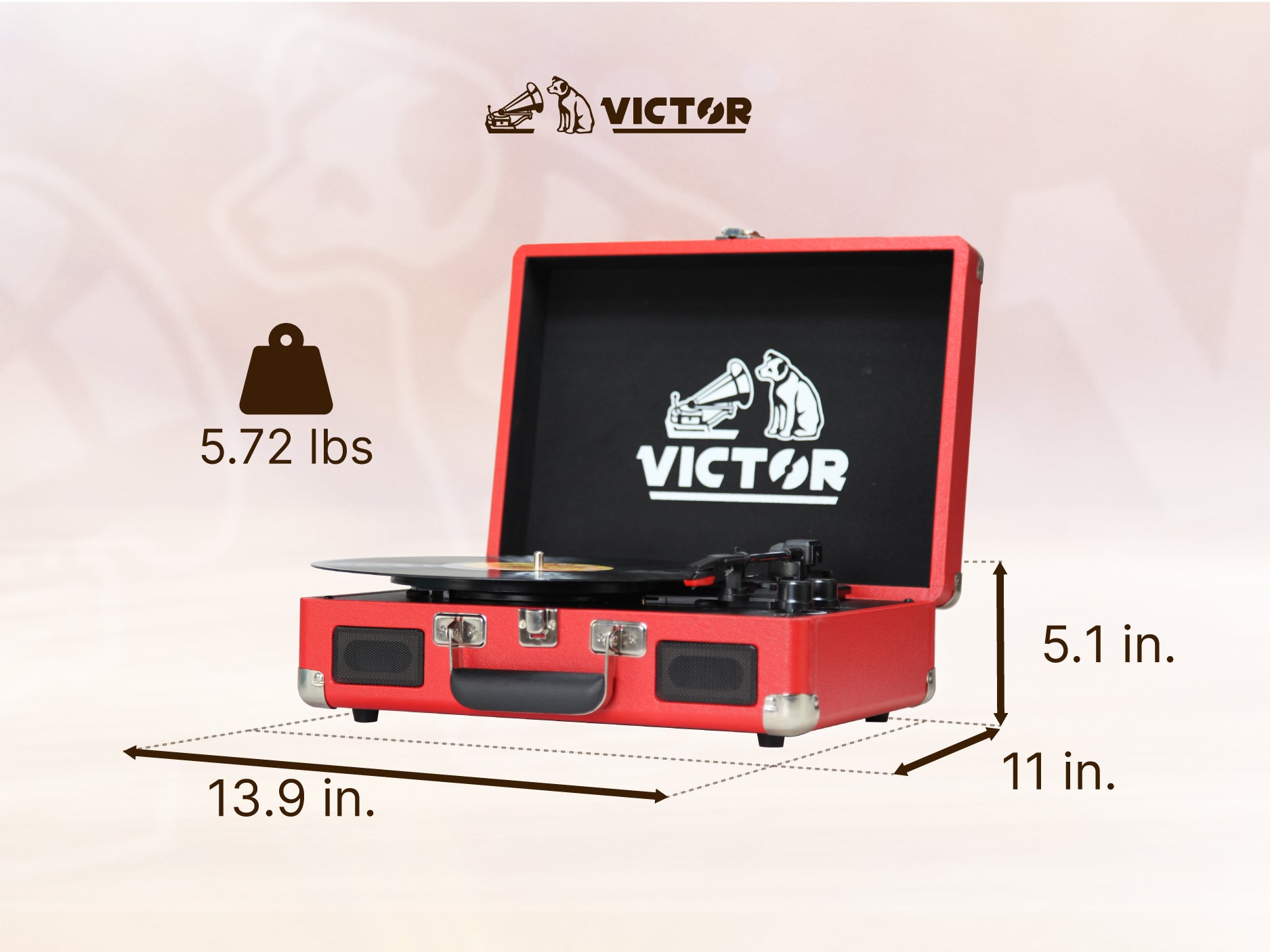 Metro Dual Bluetooth® Suitcase Turntable – victoraudio