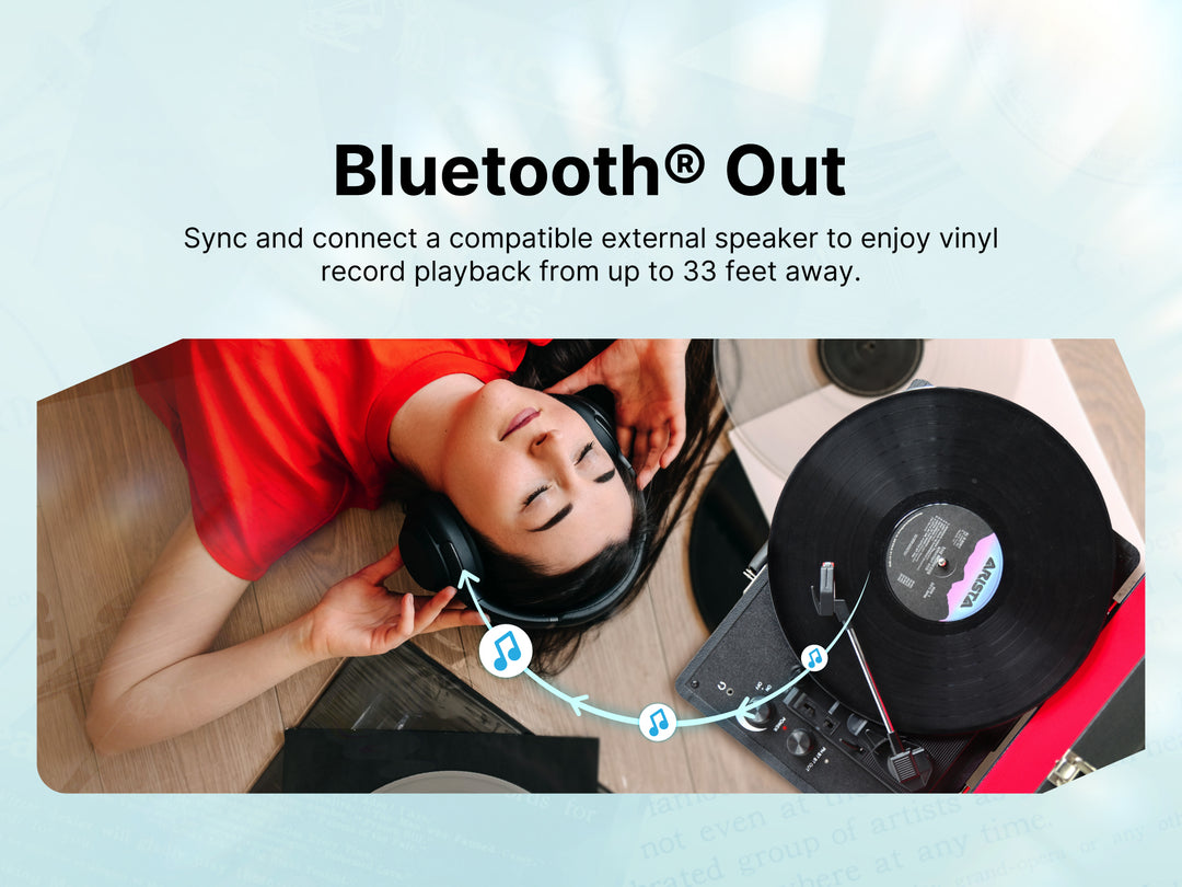 Metro
Dual Bluetooth® Suitcase Turntable