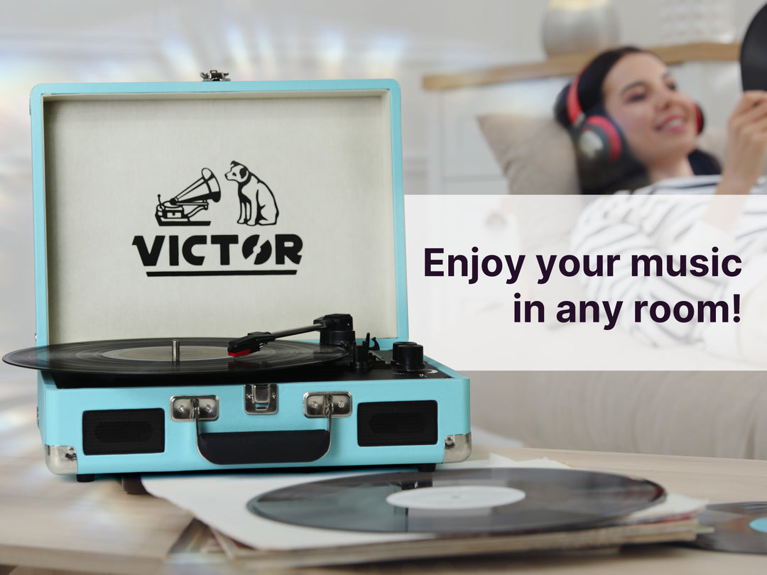 Metro
Dual Bluetooth® Suitcase Turntable