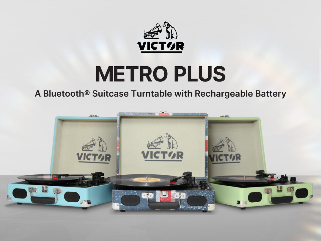 Metro Plus
Portable Dual Bluetooth® Suitcase Turntable