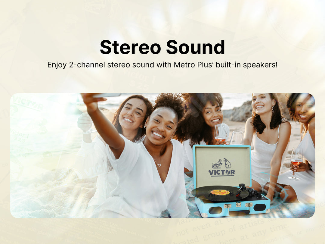 Metro Plus
Portable Dual Bluetooth® Suitcase Turntable