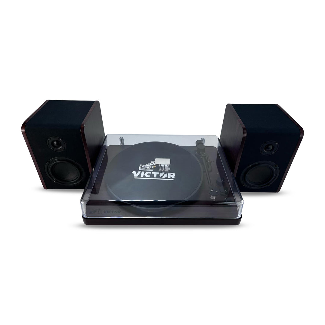 Lincoln 
Record Player with Stereo Speakers